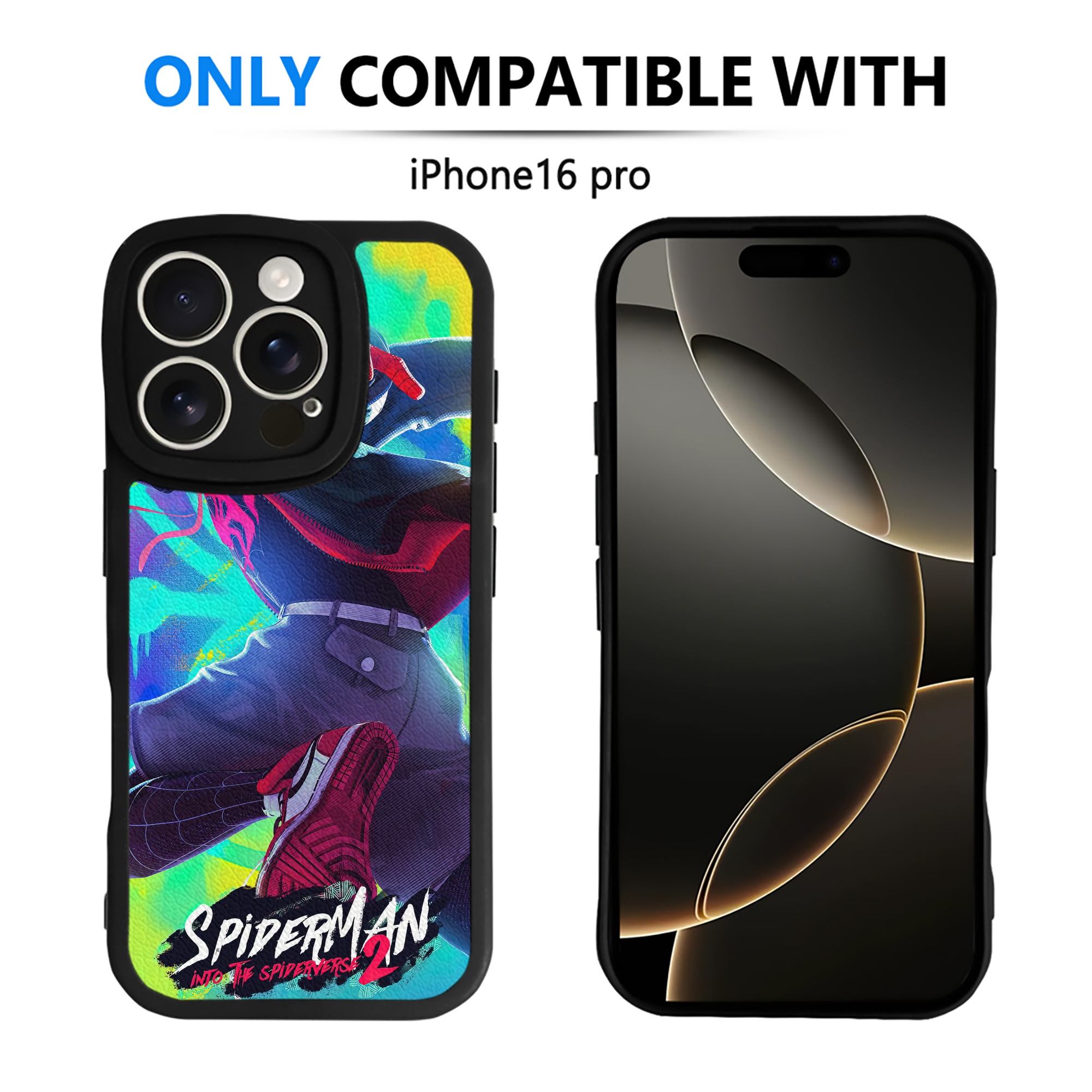 （画像用） Spider Man スパイダーマン 【iPhone 16シリーズ対応】シリコンスマホケース（レザー調） 材質：シリコン